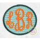 Oval Monogram Frame Applique | Machine Embroidery Designs by JuJu