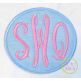 Oval Monogram Frame Applique | Machine Embroidery Designs by JuJu