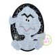 Oval Mummy Boy Applique | Machine Embroidery Designs by JuJu