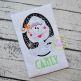 Oval Mummy Girl Applique | Machine Embroidery Designs by JuJu