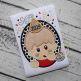 Oval Party Boy Applique | Machine Embroidery Designs by JuJu