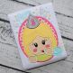 Oval Party Girl Applique | Machine Embroidery Designs by JuJu