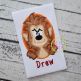 Oval Werewolf Boy Applique | Machine Embroidery Designs by JuJu