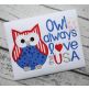 Owl Always Love the USA Applique | Machine Embroidery Designs by JuJu