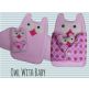 Owl With Baby | Machine Embroidery Designs by JuJu