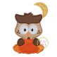Owl with Pumpkin Boy Applique | Machine Embroidery Designs by JuJu