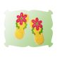 Rick Rack Flip Flop Applique | Machine Embroidery Designs by JuJu