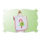 Candy Cane with Bow Applique | Machine Embroidery Designs by JuJu