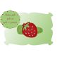 Strawberry Snap Clip Mini | Machine Embroidery Designs by JuJu