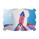 Korker Ribbon Rocket Applique | Machine Embroidery Designs by JuJu