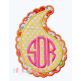 Paisley Double Applique | Machine Embroidery Designs by JuJu