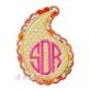 Paisley Double Applique | Machine Embroidery Designs by JuJu