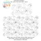 Pansy and Leaves End-to-End Quilting | Machine Embroidery Designs by JuJu