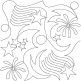 Patriotic 1 End-to-End Quilting | Machine Embroidery Designs by JuJu