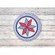 ITH Patriotic Coaster | Machine Embroidery Designs by JuJu