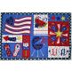 ITH Patriotic Placemat | Machine Embroidery Designs by JuJu