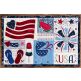 ITH Patriotic Placemat | Machine Embroidery Designs by JuJu