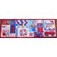 ITH Patriotic Table Runner | Machine Embroidery Designs by JuJu