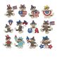 Patriotic Sock Monkeys Filled Machine Embroidery Designs by JuJu