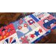 ITH Patriotic Table Runner | Machine Embroidery Designs by JuJu