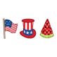 Patriotic Alphabet Embellishment Kit | Machine Embroidery Designs by JuJu
