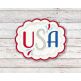 ITH Patriotic USA Mug Rug | Machine Embroidery Designs by JuJu