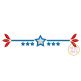 Patriotic Border 2 Embroidery | Machine Embroidery Designs by JuJu
