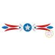 Patriotic Border 3 Embroidery | Machine Embroidery Designs by JuJu