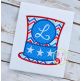 Patriotic Hat Monogram Applique | Machine Embroidery Designs by JuJu