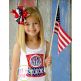 Patriotic Hat Monogram Applique | Machine Embroidery Designs by JuJu