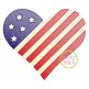 Patriotic Heart Sketch Embroidery | Machine Embroidery Designs by JuJu