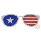 Patriotic Sunglasses Applique | Machine Embroidery Designs by JuJu
