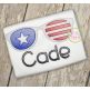 Patriotic Sunglasses Sketch | Machine Embroidery Designs by JuJu