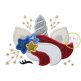 Patriotic Unicorn Horn Applique | Machine Embroidery Designs by JuJu