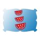 Patriotic Watermelon Snap Clip Mini