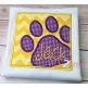 Paw Print Box Applique | Machine Embroidery Designs by JuJu
