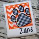 Paw Print Box Applique | Machine Embroidery Designs by JuJu
