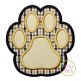 Paw Print Double Applique | Machine Embroidery Designs by JuJu