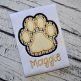 Paw Print Double Applique | Machine Embroidery Designs by JuJu