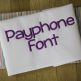 Payphone Embroidery Font Machine Embroidery Designs by JuJu