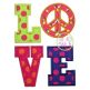 Peace Sign LOVE Applique | Machine Embroidery Designs by JuJu