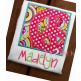 Peace Sign Box Applique | Machine Embroidery Designs by JuJu