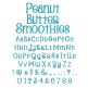 Peanut Butter Smoothies Embroidery Font Machine Embroidery Designs by JuJu