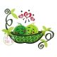 Peas in Pod Applique | Machine Embroidery Designs by JuJu