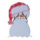 Peek-a-boo Snowman Applique | Machine Embroidery Designs by JuJu