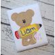 Pencil Bear Applique | Machine Embroidery Designs by JuJu