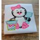 Penguin Girl Sand Bucket Applique | Machine Embroidery Designs by JuJu