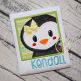 Penguin Box Applique | Machine Embroidery Designs by JuJu