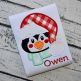 Penguin Fluffy Hat Applique | Machine Embroidery Designs by JuJu
