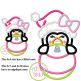 Penguin Girl Ornament Peeker Applique | Machine Embroidery Designs by JuJu